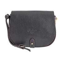 Boldrini|7211|small satchel|full grain|ladies satchel|Italain leather|leather messenger|The Tannery|black